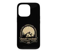 Mount Rainer National Park Washington Retro Sunburst Graphic Case for iPhone 13 Pro