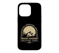 Mount Rainer National Park Washington Retro Sunburst Graphic Case for iPhone 14 Pro Max