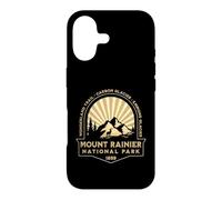 Mount Rainer National Park Washington Retro Sunburst Graphic Case for iPhone 17