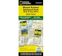 Mount Rainier Day Hikes and National Park Map (National Geographic Trails Illustrated Map): Map Pack