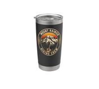Mount Rainier Hiking Crew Hiker Squad Matching Gift Retro Stainless Steel Insulated Tumbler