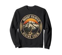 Mount Rainier Hiking Crew Hiker Squad Matching Gift Retro Sweatshirt