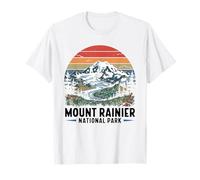 Mount Rainier National Park Retro Washington Adventure T-Shirt