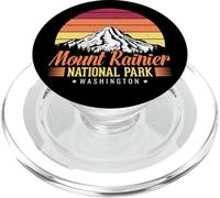 Mount Rainier NATIONAL PARK WASHINGTON Retro Sunset Design PopSockets PopGrip for MagSafe