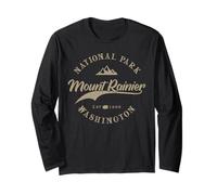 Mount Rainier National Park | Washington | Travel & 80s Long Sleeve T-Shirt