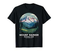 Mount Rainier National Park Washington Vintage Hiking T-Shirt