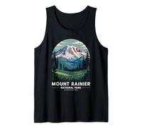 Mount Rainier National Park Washington Vintage Hiking Tank Top