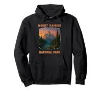 Mount Rainier National Park Wilderness Nature Pullover Hoodie