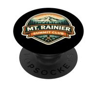 Mount Rainier Summit Club Mountain Peak Climber Climbing PopSockets Adhesive PopGrip