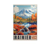 Mount Rainier Travel (6) Canvas Poster Wall Art Decor Print Picture Paintings for Living Room Bedroom Decoration 12x18inch(30x45cm)