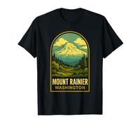 Mount Rainier Vintage Washington National Park Hiking Nature T-Shirt