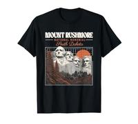 Mount Rushmore National Memorial South Dakota Sunset Travel Value Graphic T-Shirt