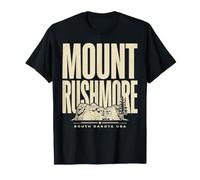 Mount Rushmore South Dakota Bold Vintage Travel Souvenir T-Shirt