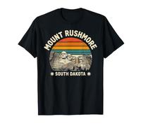 Mount Rushmore South Dakota Retro Sunset Travel Souvenir T-Shirt