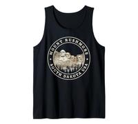 Mount Rushmore South Dakota Travel Souvenir Emblem Tank Top