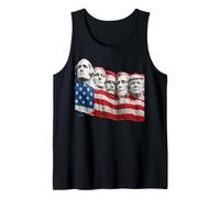 Mount Rushmore - U.S.A. Flag ft. President Donald Trump. Tank Top