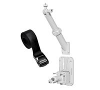 Mount Security Camera Brackets for Outdoor Solar Powered Surveillances Systems with 2 Standard 1/4 Thread and 360 Degree Rotating Panel Mount Bracket
