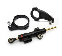 Mount Set Fiber Carbon Motorcycle Stabilizer Steering Damper With Mounting Bracket Kit For Kaabo Wolf King/King GT/King GT PRO Adjustable Buffer Control Bar(Color2)