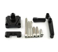 Mount Set Motorcycle Steering Damper Stabilizer Mount Support Kit For Kawasaki For NINJA 250R EX250 ZX250R 2008-2012 Adjustable Buffer Control Bar(Color1)
