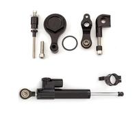 Mount Set Motorcycle Steering Damper Stabilizer Mount Support Kit For YZF-R1 YZFR1 YZF R1 2003 2004 Adjustable Buffer Control Bar(Black1)
