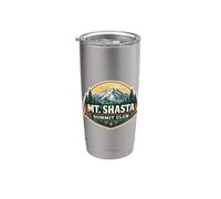 Mount Shasta Summit Club Mountain Peak Climber Climbing Hike Stainless Steel Insulated Tumbler