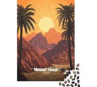 Mount Sinai Sunset Jigsaw Puzzle for Adults, 1000 Pieces, 38x26cm/1000pcs, Screen-Free Activity, Evening Leisure And Time at Home