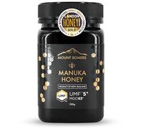 Mount Somers 100% Pure Premium Raw Manuka Honey - UMF 5+ (MGO 83+) 17.8oz (500g), Non GMO New Zealand Manuka Honey, Genuine Natural Superfood, Great Taste, UMF Certified & Traceable