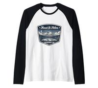 Mount St Helens Washington Volcano Nature Outdoor Adventure Raglan Baseball Tee