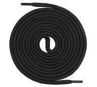 Mount Swiss© Hiking and Work Boot Laces - Extra Strong Round Polyester Laces - Diameter 5 mm Length 70 - 220 cm black black