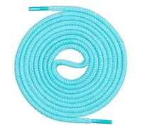 Mount Swiss© premium shoelace, round laces made of 100% cotton, tear-resistant, diameter 3 mm - 4 mm, 12 colours, length 45 - 200 cm., Adult (Unisex), Ms-sb-01, turquoise