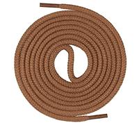 Mount Swiss© premium shoelace, round laces made of 100% cotton, tear-resistant, diameter 3 mm - 4 mm, 12 colours, length 45 - 200 cm., Adult (Unisex), Ms-sb-01, light brown