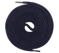 Mount Swiss© premium shoelace, round laces made of 100% cotton, tear-resistant, diameter 3 mm - 4 mm, 12 colours, length 45 - 200 cm., Adult (Unisex), Ms-sb-01, dark blue