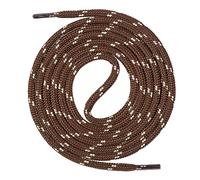 Mount Swiss Round premium laces for work shoes, hiking shoes and trekking shoes, polyester, diameter 4.5 mm, very tear-resistant, colour: brown/beige, length: 80 cm.