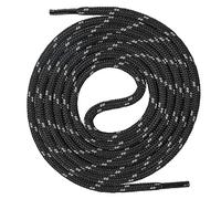 Mount Swiss Shoe Laces Round Diameter 4.5 mm I Premium Shoelaces Tear-Resistant Made of Durable Polyester for Trekking Shoes Work Shoes Mountain and Hiking Shoes I Shoe Laces Lengths 70-220 cm, black
