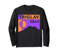 Mount Triglav Hiking Skiing Gift Hike Kranjska Gora Slovenia Long Sleeve T-Shirt