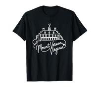 Mount Vernon Virginia Signature Heart Art Ancestry Souvenir T-Shirt