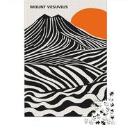 Mount Vesuvius Abstract Art Adult Jigsaw Puzzle, 1000 Pieces, 38x26cm/1000pcs, White Card with A Low-dust Finish; for Relaxed Evenings at The Table