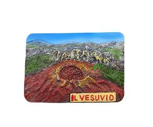 Mount Vesuvius Naples Italy Refrigerator Magnet Travel Souvenir 3D Fridge Decoration Magnetic Sticker Craft Collection
