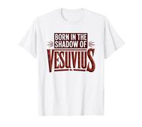 Mount Vesuvius Neapolitan Pizza Illustration Naples Mountain T-Shirt