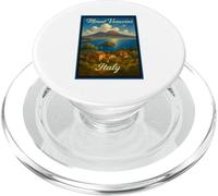 Mount Vesuvius Pompeii Italy 50's Vintage Poster Art Graphic PopSockets PopGrip for MagSafe