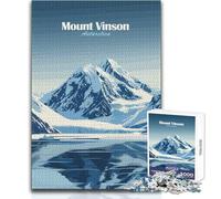 Mount Vinson Antarctica Jigsaw Puzzles1000 Pieces Educational Mental Focus Game Heartwarming Special Present Idea Size 50x75cm