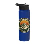 Mount Washington New Hampshire Hiking Retro Mountain Summit Stainless Steel Insulated Water Bottle