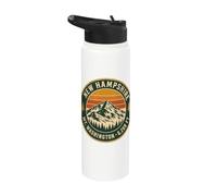 Mount Washington New Hampshire Hiking Retro Mountain Summit Stainless Steel Insulated Water Bottle
