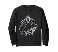 Mount Whitney, Lone Pine, California Signature Heart Art Long Sleeve T-Shirt