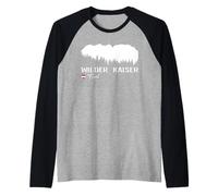 Mount Wilder Kaiser Tyrol Austria Kitzbühel Hiking Gifts Raglan Baseball Tee