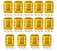 Mountable Battery Holders for Dewalt For 20V and 60V Batteries Compatible with DCB200 DCB201 DCB202 DCB203 and More Secure Dock Design with Screws for Wall or Belt Mount (14PCS)