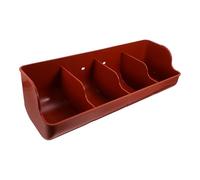 Mountable Pig Feeder Plastic Multi Slot Four Compartment Feed Trough