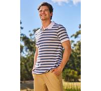 Mountain Adventures Wren Men's Stripe Jersey Polo Comfy Summer Everyday Top