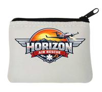 Mountain Air Rescue Service at Sunrise Neoprene Coin Purse Pouch 10x11cm White