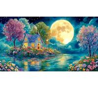 Mountain-and-River-Flowers 1000 Piece Jigsaw Puzzles for Adults Family Challenge Toys Jigsaw Puzzle Home Decoration for Adults and Kids Age 12 Years Up 38x52cm/1000pcs